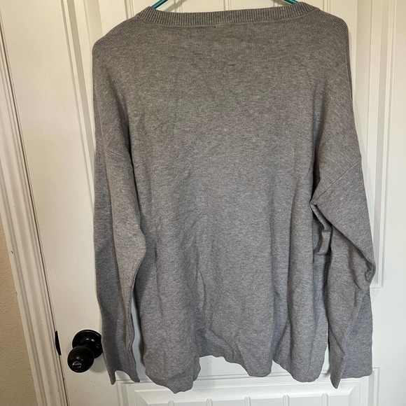 WAYF Gray Casual Crew Neck Sweater Long Sleeve Knit Pullover Size L - Picture 11 of 11
